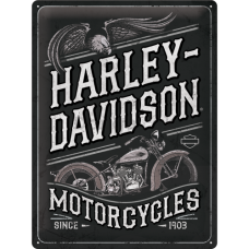 Retro tabuľka Harley Davidson Eagle 30x40cm